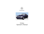 mercedes-benz - 2205848183 - manual cover