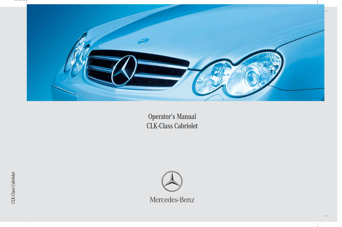 Mercedes User Manual Download Cabriolet CLK 350 CLK 550 CLK 63